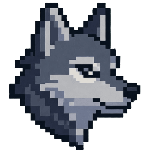 Wolfy Tales' pixel wolf